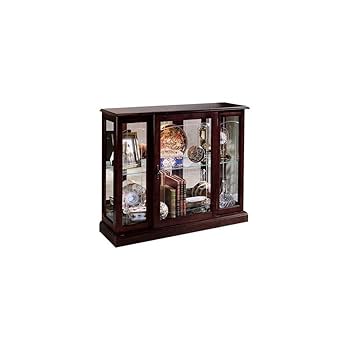 Amazon.com - Home Fare Ridgewood Glass Mirrored Curio China